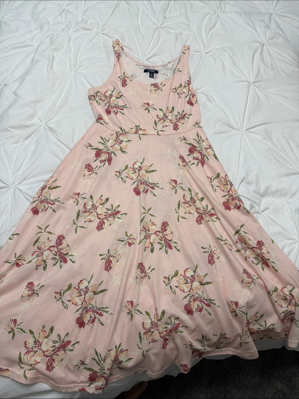 Cherokee Pink Floral Maxi Dress